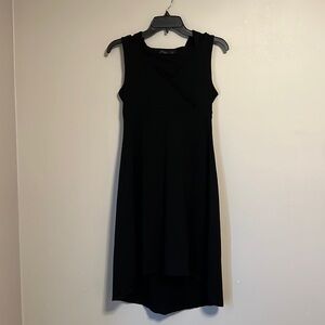 Prana Alana Black Hooded V-Neck Sleeveless Longline Dress size Small